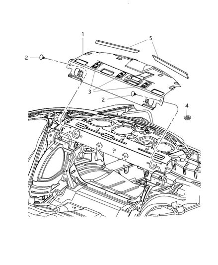 Panel Rear Shelf
