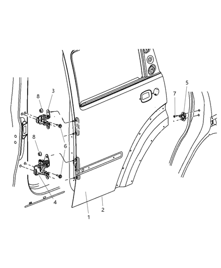 Panel Rear Door Outer