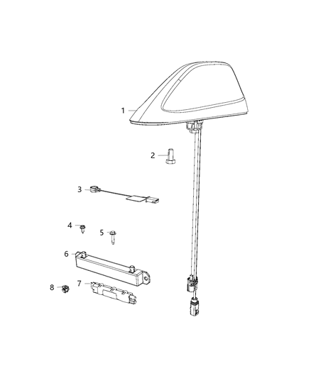 Antenna Base Cable And Bracket