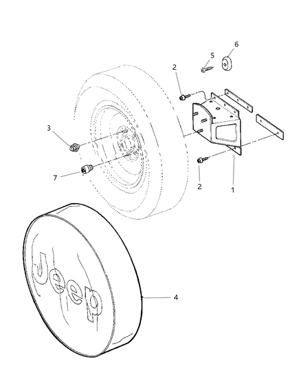 New Fits Chrysler Stop/Bumper-Spare Tire Impact - Part # 55345519