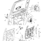 Handle Inside Release Serviced In Door Panel, Without Limited