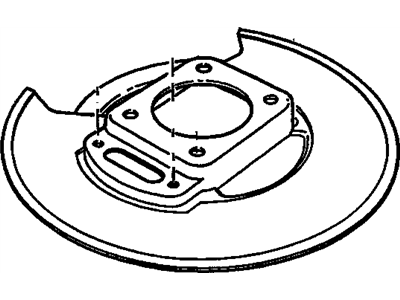 Plate, Propeller Shaft Internal Cam And Shoe Brake