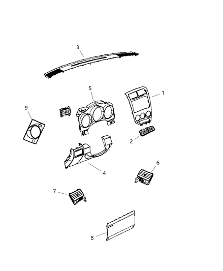 Bezel Instrument Cluster