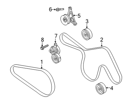Belt Tensioner Bolt