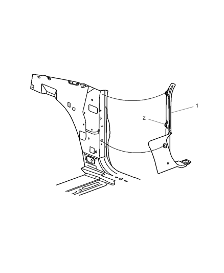 New 2004-2006 Fits Chrysler Pacifica Panel-Cowl - Part # TW38XDVAD