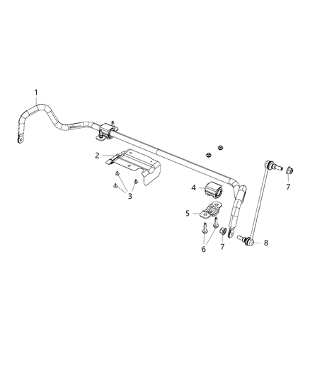 New 2017 Fits Chrysler Pacifica Bar-Front - Part # 68238126AB