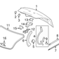 Deck Lid Latch Release Cable Handle Bracket