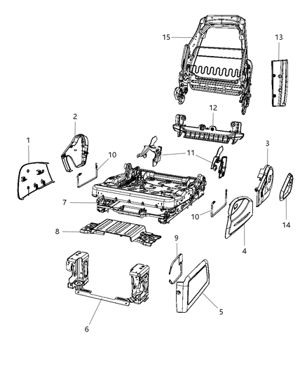 New Fits Chrysler Driver Inboard - Part # 1CW081KAAA
