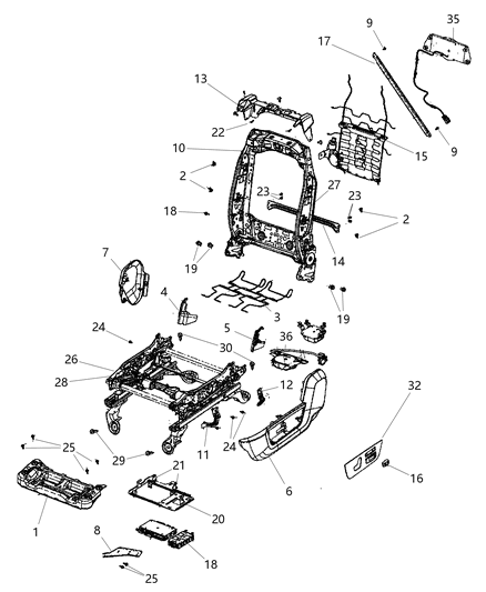 New 2009-2012 Fits Chrysler 1500 Bracket-Connector - Part # 68050465AA
