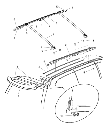 Stanchion Luggage Rack Black