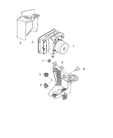 New 2020 Fits Chrysler Renegade Anti-Lock Brake System Module - Part # 68471993AA