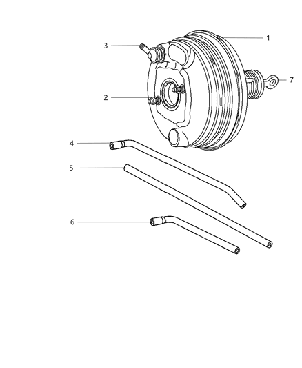 Hose Brake Booster Vacuum