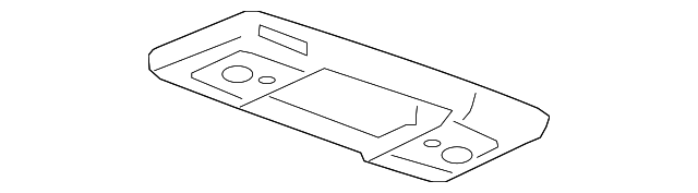 Light Titanium Roof Console