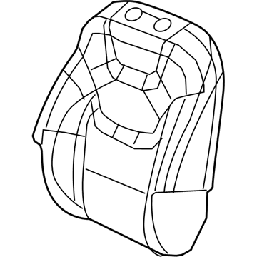 New 2020 Fits Chrysler Grand Cherokee Front Seat Back Cover - Part # 6SS79LAAAB
