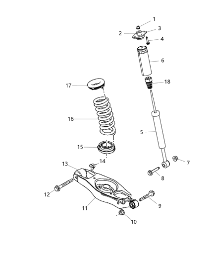 Shock Absorber Suspension Rear