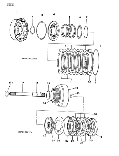 Seal, Rr. Clutch Piston, Rubber, Outer