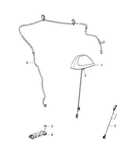 Antenna Base Cable And Bracket
