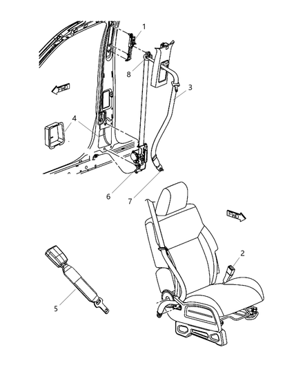 Seat Belt Front Outer