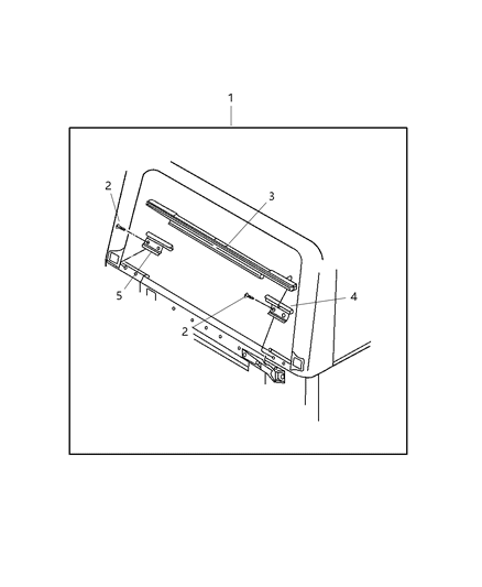 New Fits Chrysler Clip-Tailgate Opening - Part # 55176470