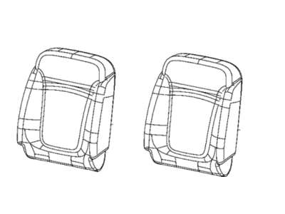 New 2015-2016 Fits Chrysler Renegade Front Seat Back Cover - Part # 5YP87LXHAA