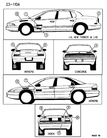 Nameplate, Deck Lid