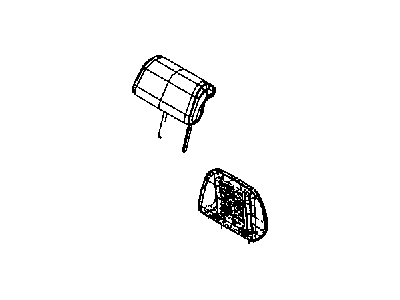 New 2012-2013 Fits Chrysler Grand Cherokee Headrest-Second Row - Part # 1UP81BD3AA
