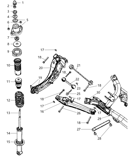 Shock Absorber Suspension Rear