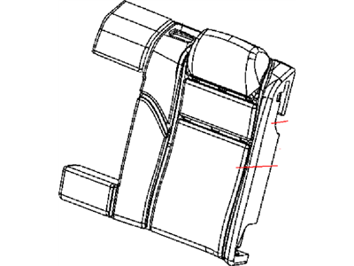 Cover Rear Seat Back Left