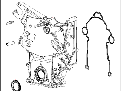 New 2015 Fits Chrysler 3500, 4500, 5500 Cover-Chain Case - Part # 4893128AD