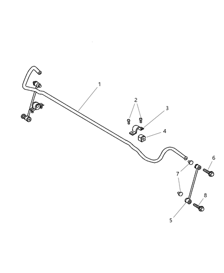 New 2004-2008 Fits Chrysler Pacifica Bushing-Stabilizer Bar - Part # 4766876AC