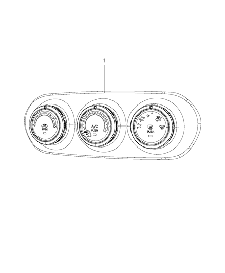 New 2015 Fits Chrysler Renegade Air Conditioner And Heater Control - Part # 5ZL90LXHAA