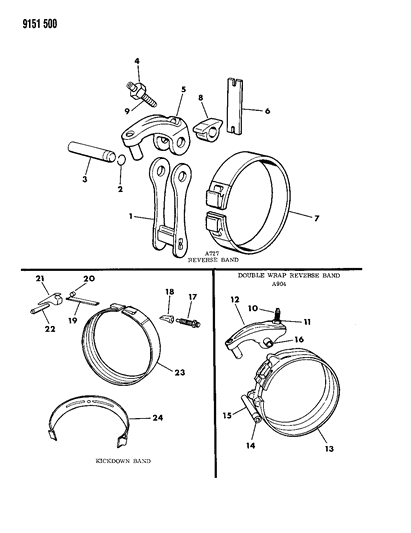 O-Ring, Reverse Band Lever Shaft, A727