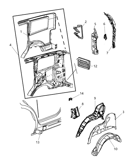 Panel Taillamp Mounting