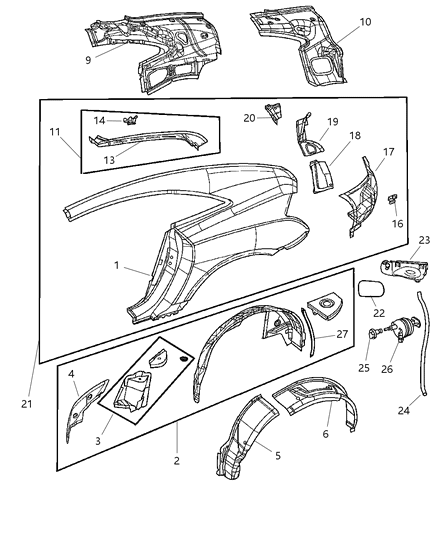 Crossmember Upper Trough Crossfire