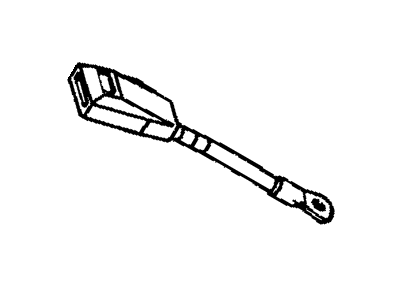 New OEM 1997-1998 Jeep Cherokee Passenger Right Front Inner Seatbelt, Part # 55352609