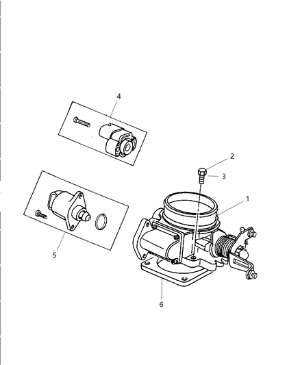 New 1991-2004 Fits Chrysler Viper Throttle Body To Intake Gasket - Part # 53007543AB