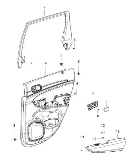 Panel Rear Door Trim