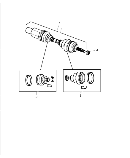Boot Kit Half Shaft Outer