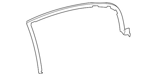 Rear Driver Side Door Window Upper Reveal Molding