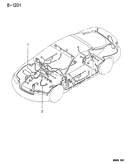 Mitsubishi: Genuine OEM Factory Original, Cable Alternator  - Part #  MR268223