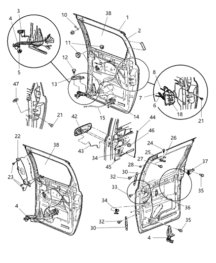 New 2003-2004 Fits Chrysler Grand Caravan, Town & Country Handle-Sliding Door Exterior - Part # RP91YJRAE