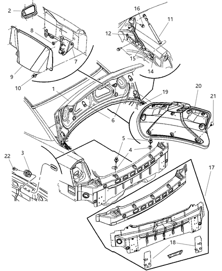 Tapping Plate Liftgate Hinge