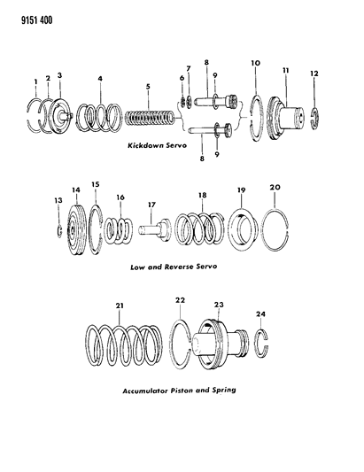 Rod, Kickdown Servo Piston, A999