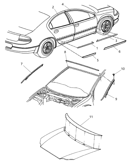 Molding Windshield Reveal
