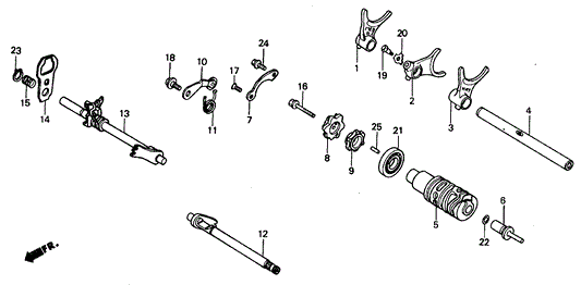 Plate, Shift Drum Bearing Setting