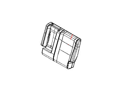 New 2014-2015 Fits Chrysler Grand Cherokee Rear Seat Back Cover Left - Part # 5PK33DX9AA