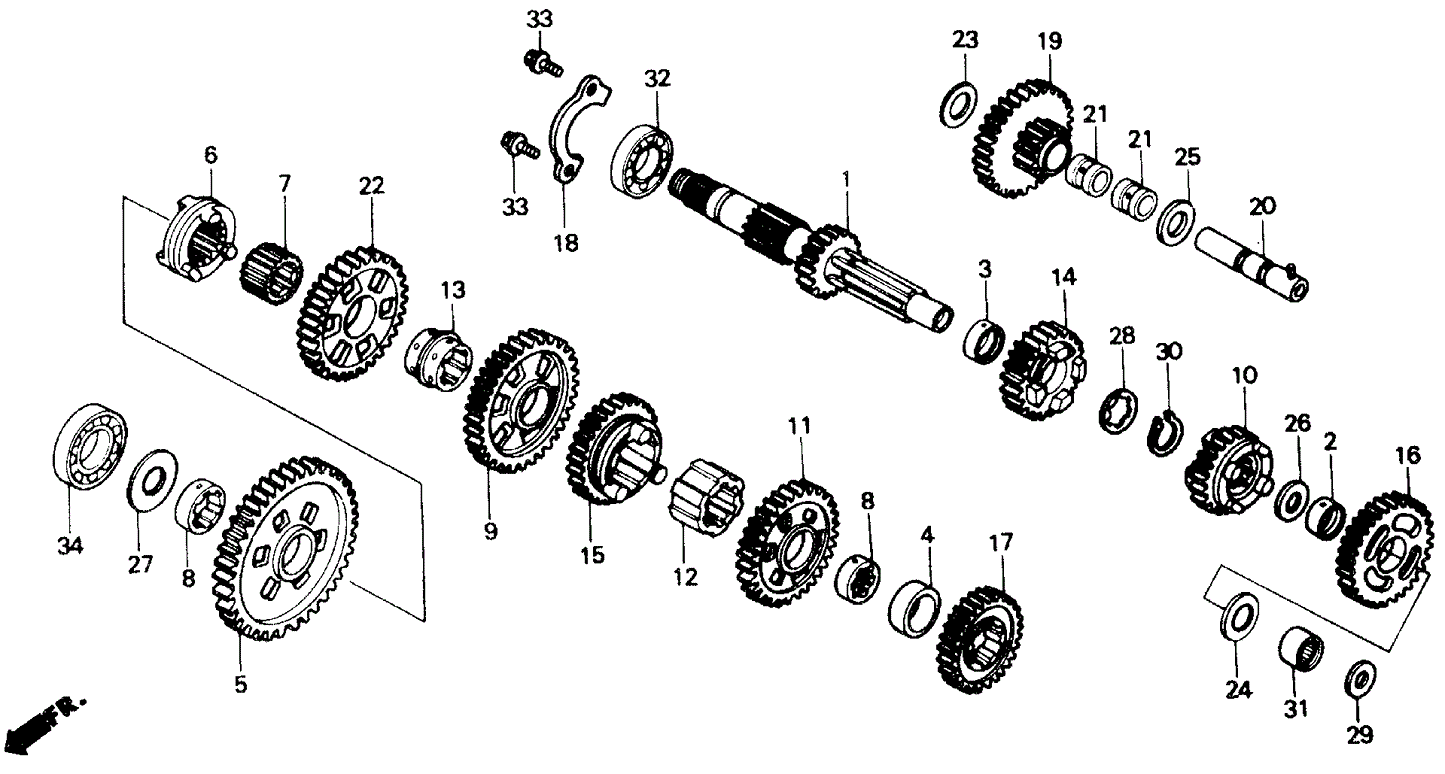 Collar, Countershaft