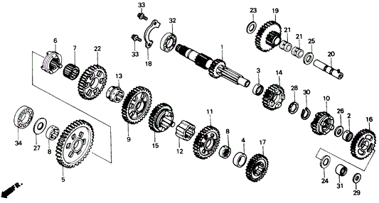 Collar, Countershaft