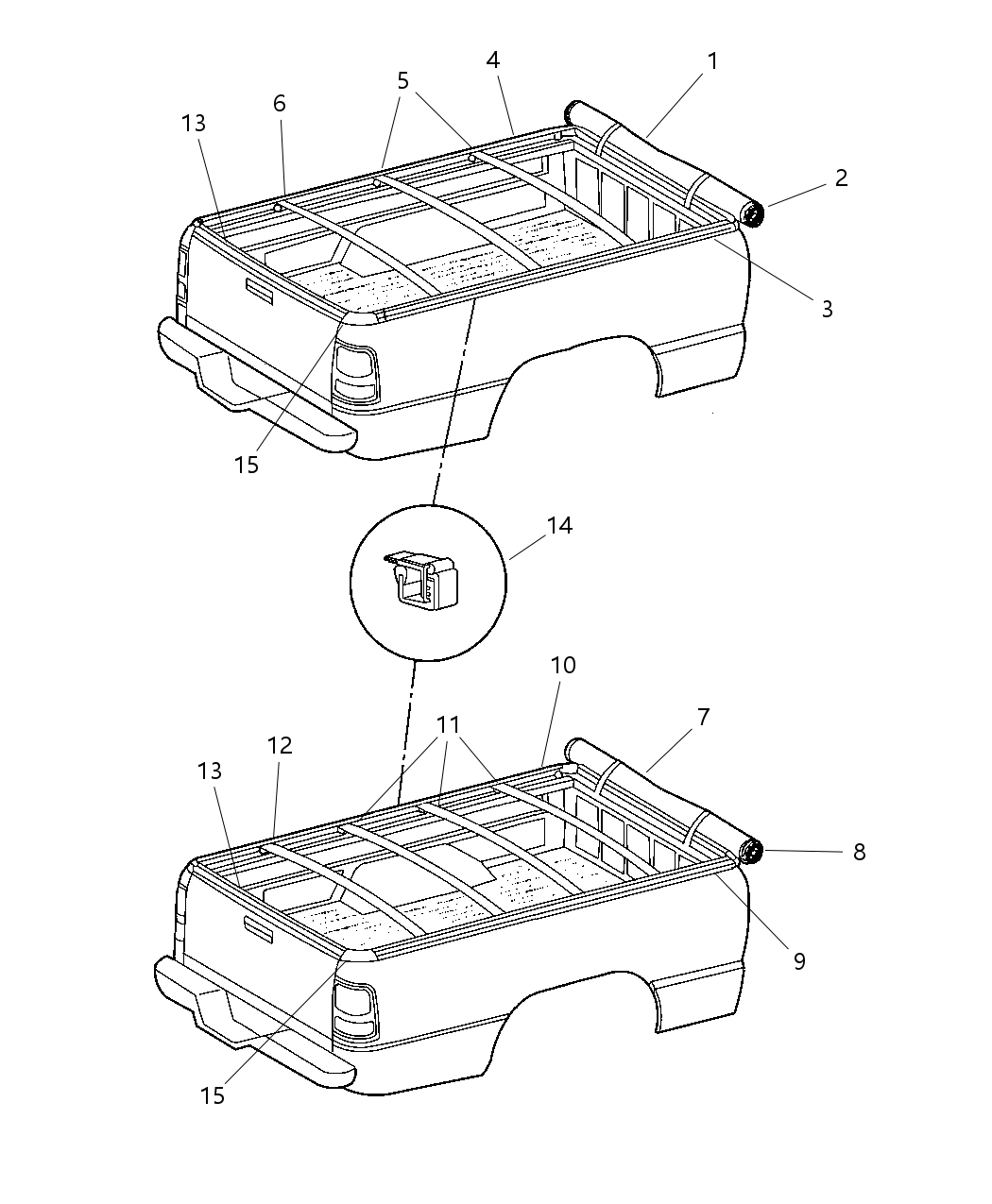 Retainer Tonneau Cover Hook