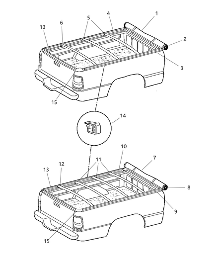 Retainer Tonneau Cover Hook